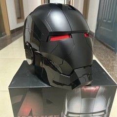 Autoking Iron Man Matte Black MK5 Helmet 1:1 Wearable Voice-control Mask Props