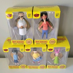 Bob’s Burgers 4″ Figures By Culturefly SET OF 5 Tina Louise Gene Linda Bob NEW