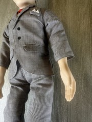 Vintage 1987 Pee-wee Herman 17” Poseable Doll Figure Matchbox Herman Toys Suit