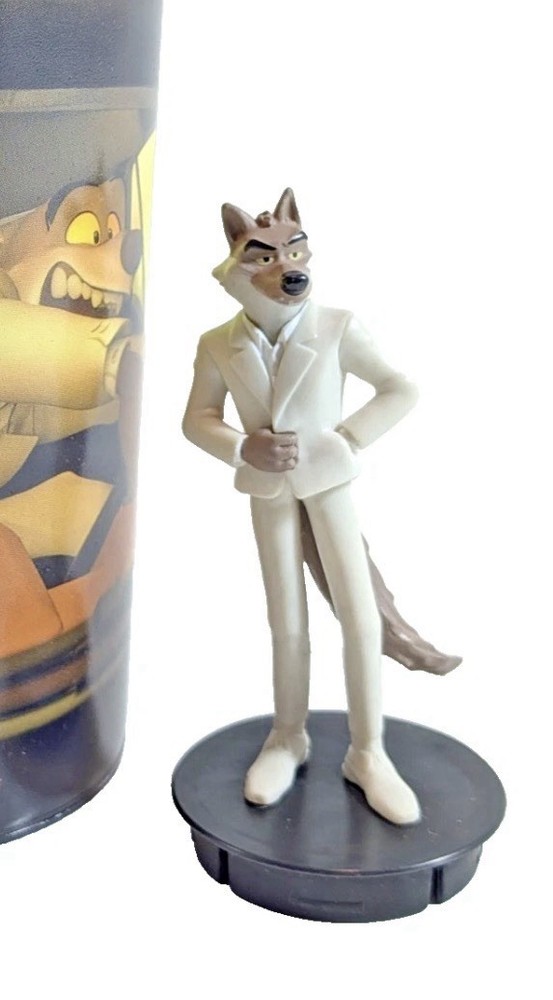 DreamWorks The Bad Guys Mr Wolf Figure Cup Topper Movie Theater Collectible