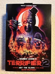 Neca Reel Toys Terrifier 2 Art The Clown Ultimate Action Figure Blood Splattered