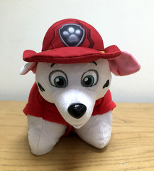 (3) PAW PATROL CHASE MOVIE CRUISER, RUBBLE & CREW BUILD-IT PACK & PILLOW PET