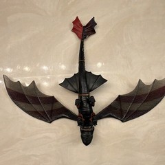 DreamWorks How To Train Your Dragon 11” Action Figure Collectible,Red/Black Wing