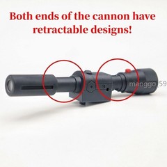 3D Print Retractable LED Hand Cannon Upgrade Kit For SS86 Megatank Accessories