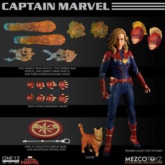 Mezco Toyz Captain Marvel Superhero Comics One:12 Collective Action Figure 76670