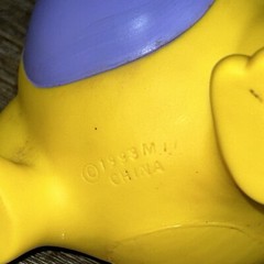 VTG 1993 Darlin’ Dinos Bronte Yellow Purple Time For Bed Dressy Dinos 7”