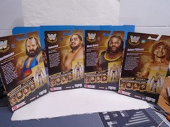 WWE Complete Set of 4 Elite legends 32 figures wih Dory Funk Jr BAF In Hand