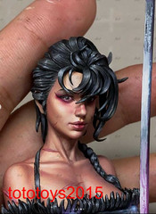 1/87 1/64 1/43 1/24 1/18 woman swordsman Scene Miniture Figure Doll Model Toy