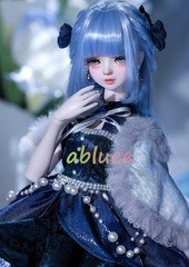1/4 Shuga Fairy Blue Lolita Dress With Clothes Ball-jointed Doll Action Figure