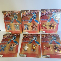 MegaMan Bandai 1995 Mini Figs Lot Of 6