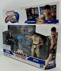 New! Marvel vs. Capcom Black Widow vs. Ryu 2 Pack Action Figure Street Fighter🔥