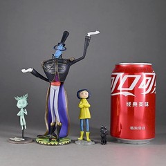 4PCS Coraline Figures – Movable Anime Dolls from Coraline & the Secret Door Gift