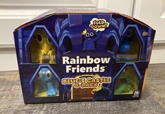 Rainbow Friends Blues Castle 8 Pack Blue Green Cyan Yellow + 4 Mystery Figures