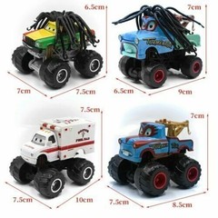 Disney Pixar Cars Lot Monster Ambulance Frightening Mcqueen Truck Kid Toy Gifts