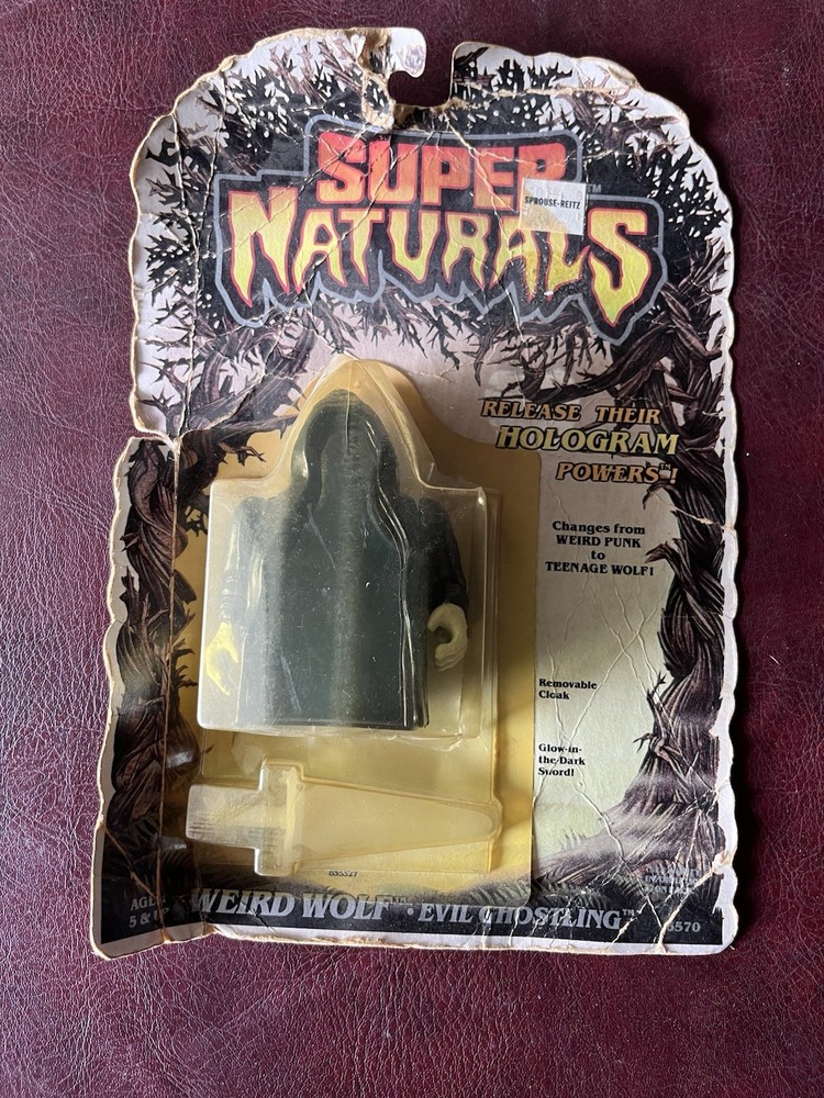 Sealed, 1986 Super Naturals: Weird Wolf, Evil Ghostling. Tonka #6570