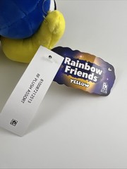 YELLOW 🌈 Rainbow Friends 🌈 8” Plush Toy Holding Blue Roy & Charles 🌈 NEW
