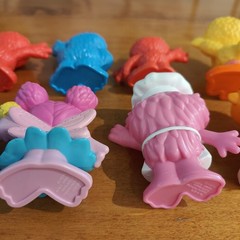 (10) Sesame Street Figures Hard Plastic Elmo Ernie Cookie Monster Big Bird ++