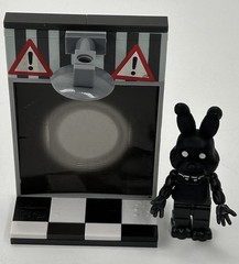 McFarlane FNAF Construction Set: Shadow Bonnie Office Door Set 12681 Complete