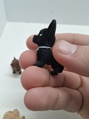 Three Vintage Puppy In My Pocket Figures, Gabby Chihuahua, Brown Lab