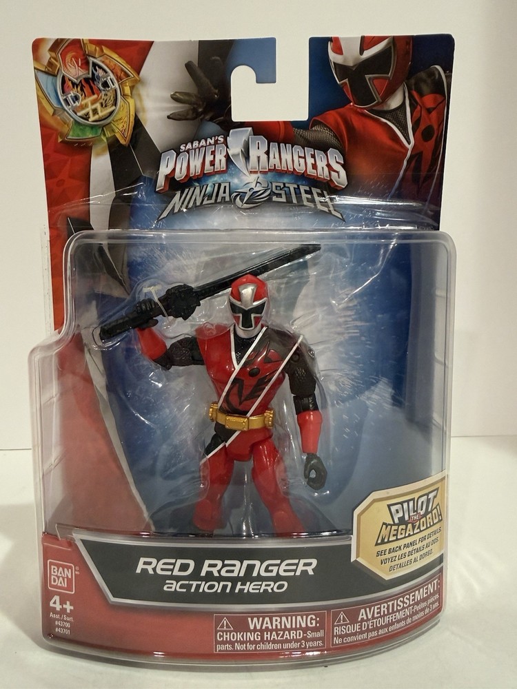 Power Rangers Ninja Steel Red Ranger Figure 43701 Brody Romero