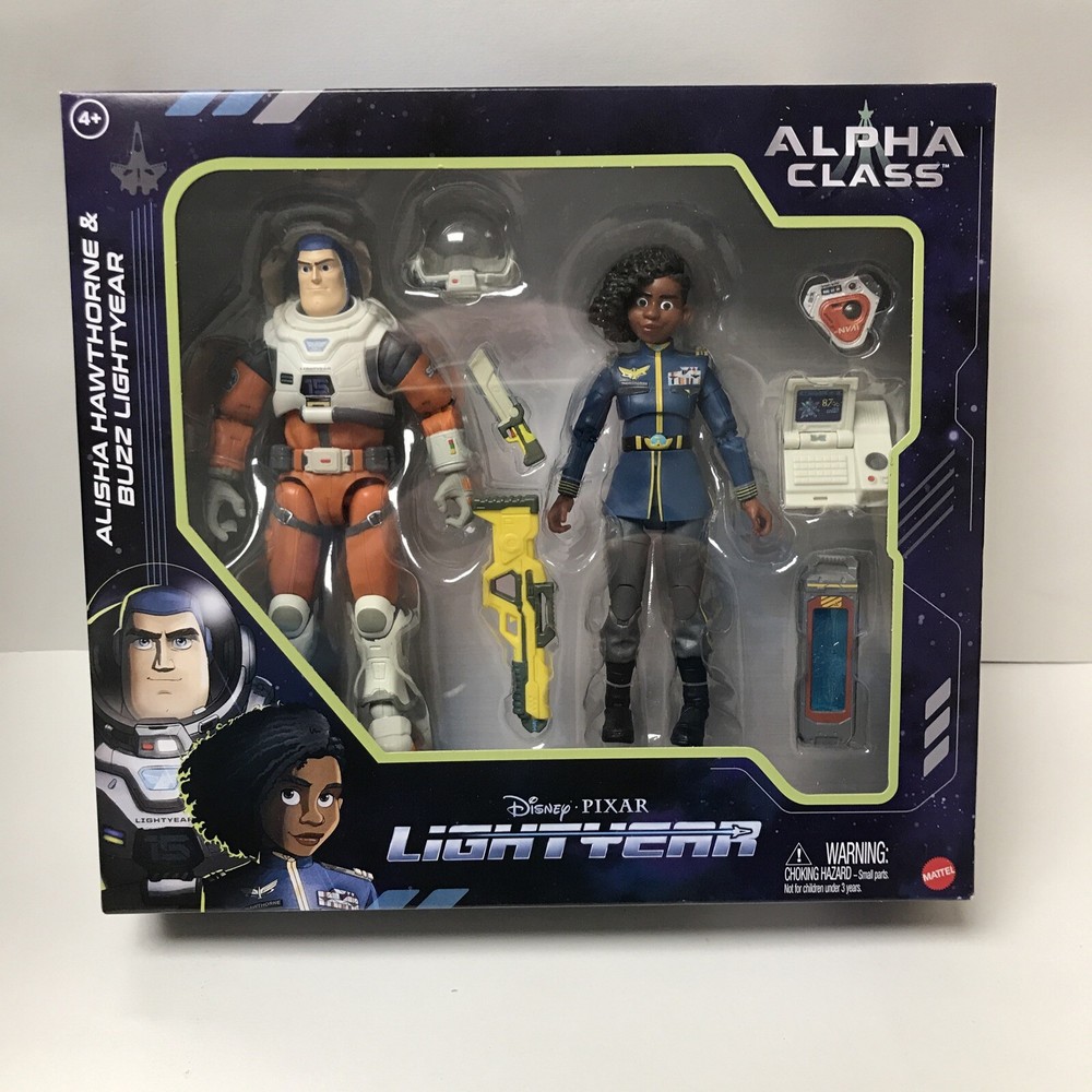 Disney Pixar Lightyear 2022 Alpha Class Buzz & Alisha Hawthorne 2 Pack Figure