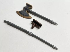 Dungeons & Dragons Golden Archive Axe with Alternate Handles Custom Fodder Holga