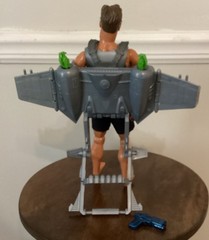 Vintage 2000 Mattel Max Steel N-Tek Agent Action Figure With Jet pack