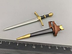 BROWN ART B-A0005M 1/6 Scale German Duke Man Armor – Short Sword Model Metal