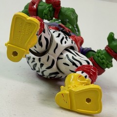 Vtg Teenage Mutant Ninja Turtles Heavy Metal Raph Figure 1991 TMNT Guitar