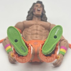 WWE Mattel Basic Series 2 The Ultimate Warrior Action Figure Orange Trunks 2011