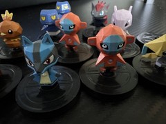 Lot Of 11 Pokémon Rumble Figures, Jirachi, Mewtwo, Eevee, Lucario, Rare