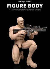 GWToys 1/12 G001 Male Man Painting Flexible Muscle Action Figure Body