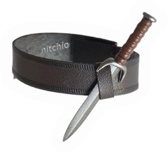 Mezco One:12 Conan The Barbarian War Paint – FAUX LEATHER BELT & DAGGER 1/12