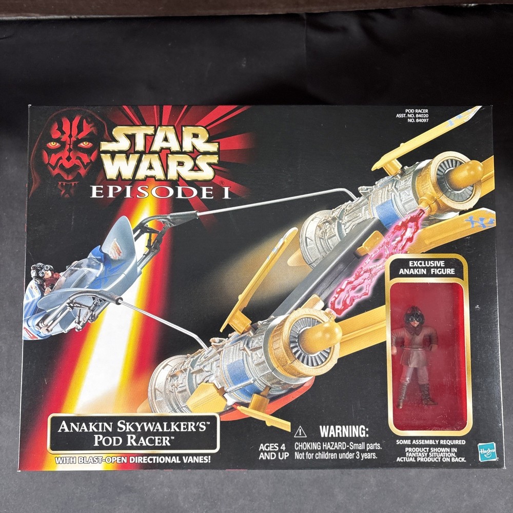1998 HASBRO STAR WARS EPISODE 1 ANAKIN SKYWALKER’S POD RACER SEALED NEW SHIP