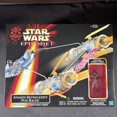 1998 HASBRO STAR WARS EPISODE 1 ANAKIN SKYWALKER’S POD RACER SEALED NEW SHIP