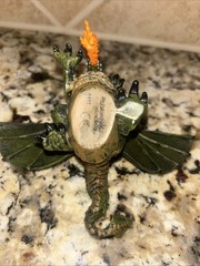 Papo Dragon Figures 2005 Green 1999 Red 4″ Breathing Fire Pretend Play