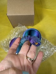 3D Printed Snake Full Articulated Flexible Fidgets FidgetToy Desk Car Decor I4