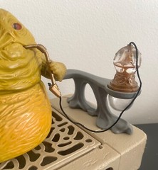 STAR WARS Vintage JABBA THE HUTT playset THRONE RAIL Repro Part W/ Hookah & Bowl