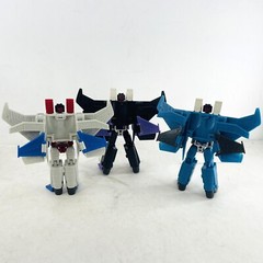 Transformers G1 Starscream Thundercracker Skywarp 3x Action Figures Flight Team
