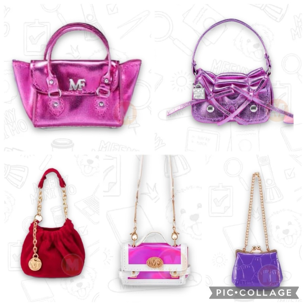 Mini Brands ZURU Fashion Series 4 – Lot of 5 Mini Bags 1:6 Scale