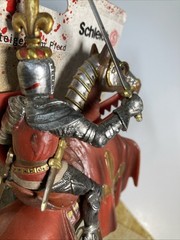 Schleich 70018 Knight Reared Up Horse Fleur de Lis Prince Customized Paint? READ