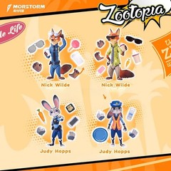Disney Zootopia Judy & Nick Articulated Action Figure Confirmed Blind Box Gift