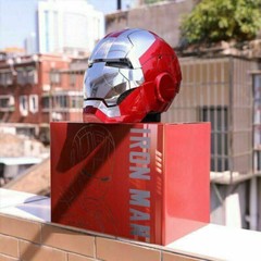 AUTOKING 1:1 Wearable JARVIS Voice Control Cosplay Iron Man MK5 Helmet Mask Gift