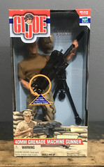 G.I. Joe 40MM Grenade Machine Gunner 12″ Figure Hasbro ©2000 MIB