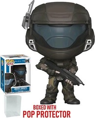 NEW FUNKO POP! HALO BUCK ODST HELMETED #09 VINYL FIGURE + CASE *** VAULTED