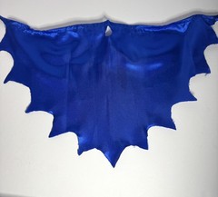 Custom Handmade Blue Wired Cape accessory For Batman McFarlane 7” Figure 1/10