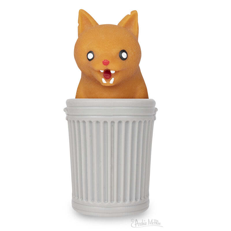Surprise Popping Alley Cat (choose color) squeeze it, SURPRISE! – Archie McPhee
