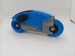Retro Lightcycle Blue for Vintage Tron action figures and light cycle toys