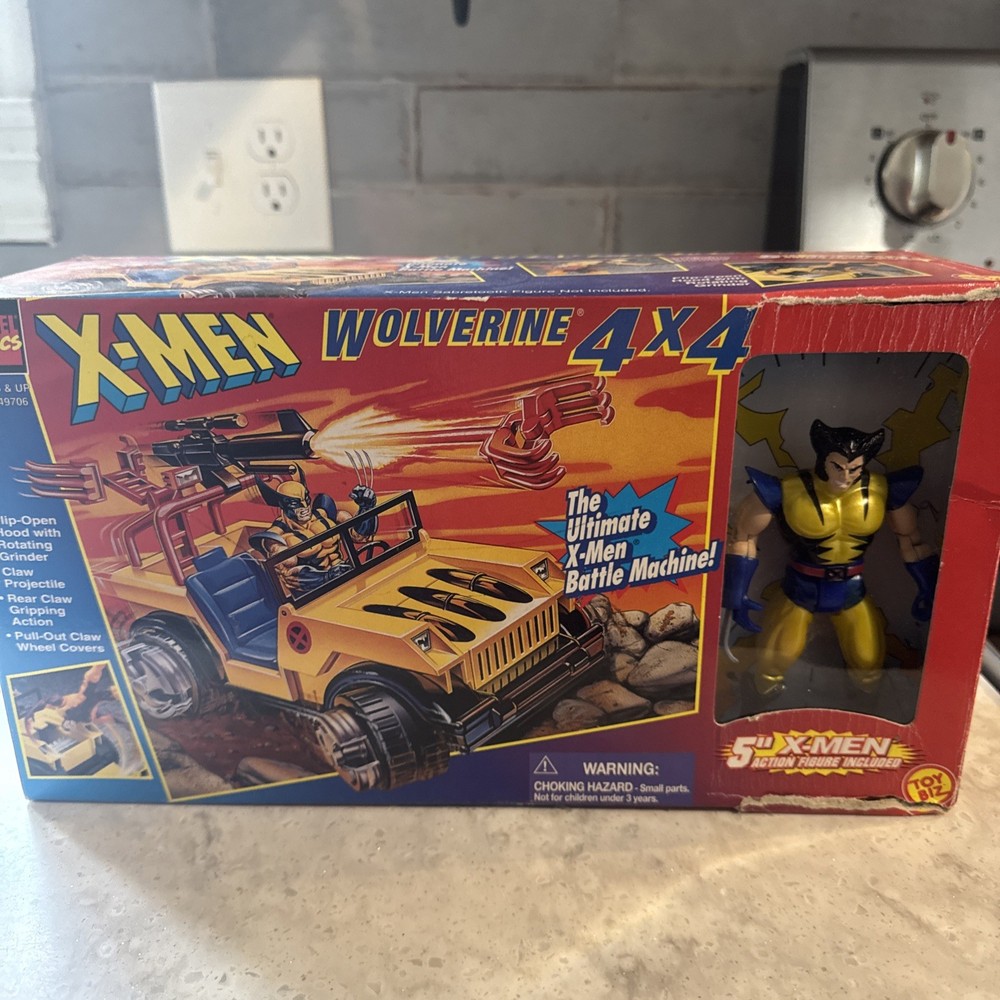 1997 Toy Biz Wolverine 4×4 Jeep Exclusive Wolverine Figure New Rare Fast Ship