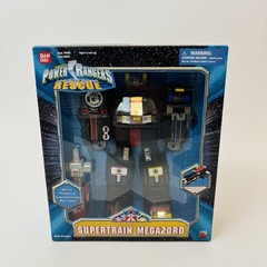 Vintage Bandai Power Rangers Lightspeed Rescue Supertrain Megazord Figure In Box